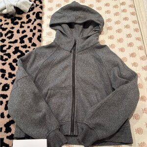 Oversized scuba full zip